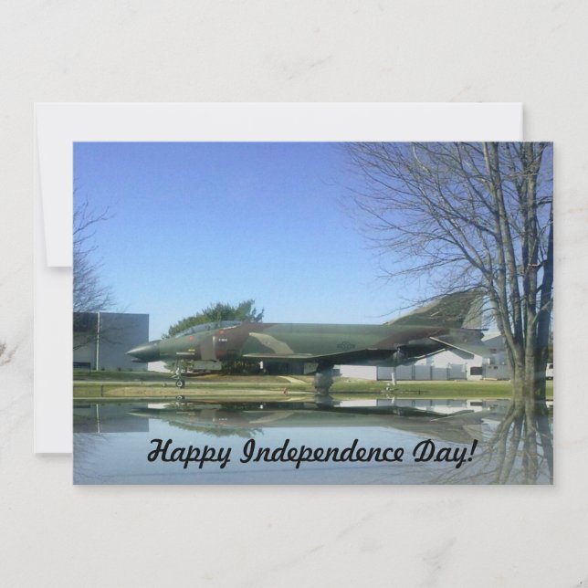 Convite do avião de combate (F4-Phantom) (Frente)