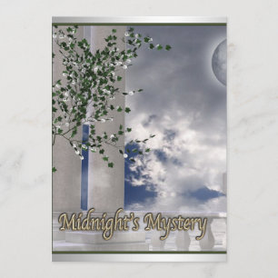 Convite do baile de formatura do mistério do luar