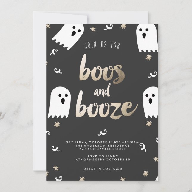 CONVITE DO BOOS E DO BOOZE HALLOWEEN (Frente)