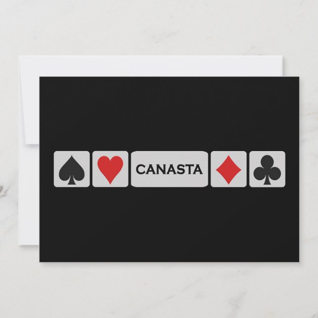 Convite do Canasta - personalize (Frente)