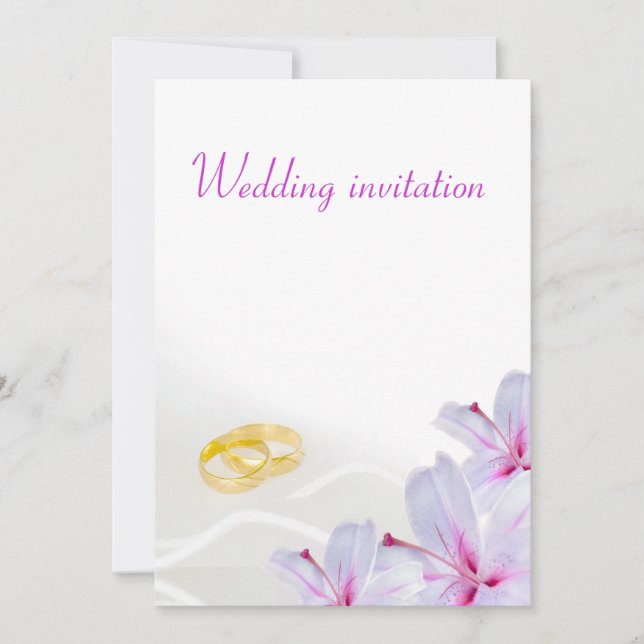 Convite do casamento (Frente)