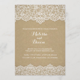 convite do casamento com laço