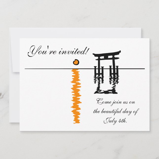 Convite do casamento da arcada (Frente)