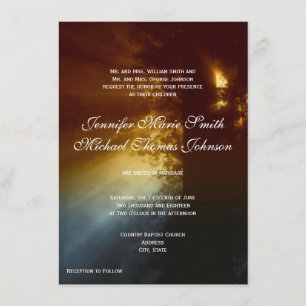 Convite do casamento da silhueta da árvore do