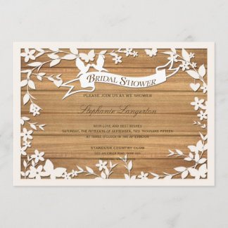 Convite do casamento de Papel Picado - pombas