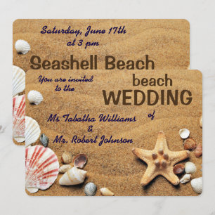 Convite do casamento de praia do design dos