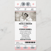 Convite do casamento do bilhete do futebol