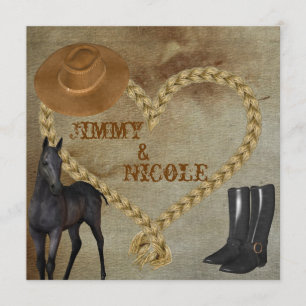 CONVITE do CASAMENTO do cavalo do PAÍS