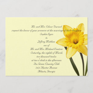 Convite do casamento do Daffodil