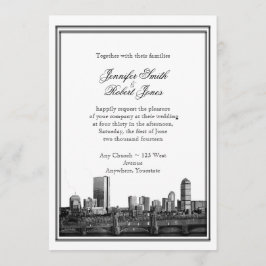 Convite do casamento do destino de Boston
