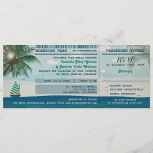 Convite do casamento do destino e RSVP