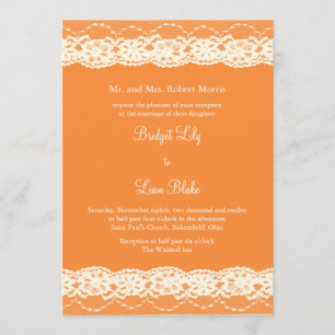 Convite do casamento do laço do marfim