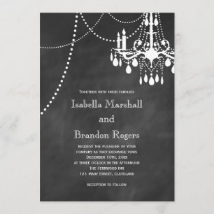 Convite do casamento do quadro do candelabro