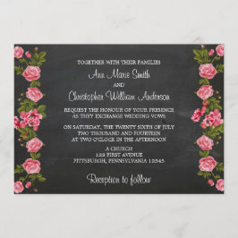 Convite do casamento do quadro e da flor do