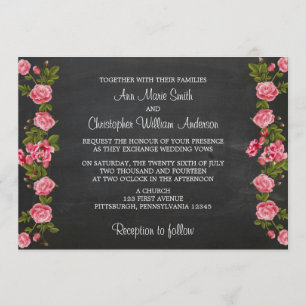 Convite do casamento do quadro e da flor do