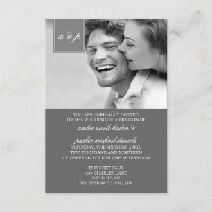 Convite   do casamento inicialmente