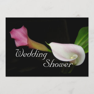Convite do chá de casamento do lírio de Calla