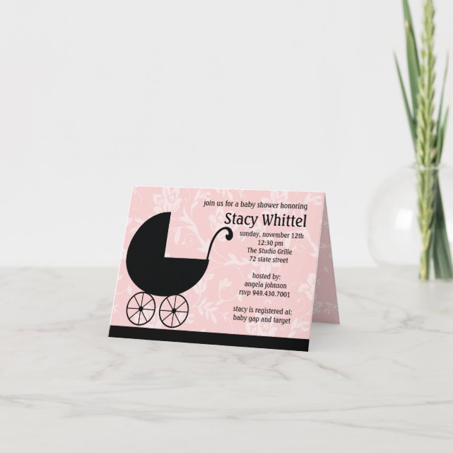 Convite do chá de fraldas (Frente)