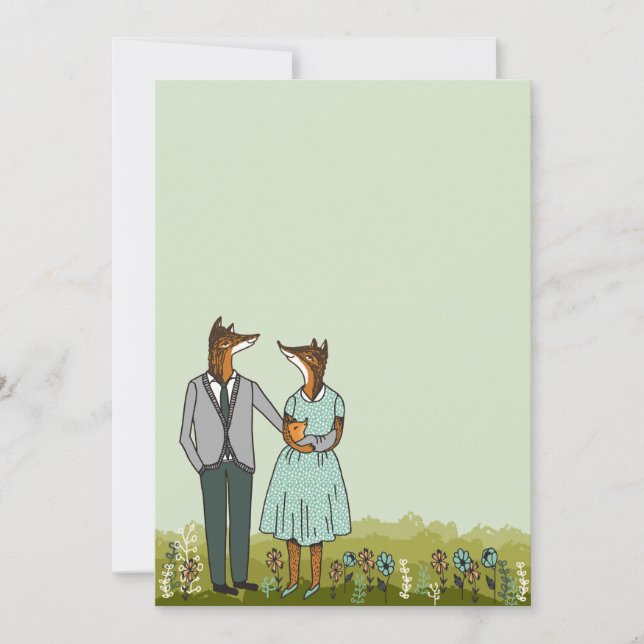 Convite do chá de fraldas/anúncio novo do bebê (Frente)