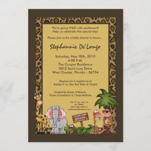 convite do chá de fraldas da monge do girafa do