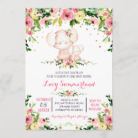 Convite do chá de fraldas do porco, leitão