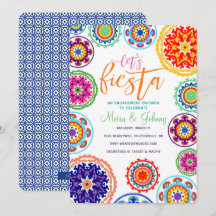 Convite do chá do noivado da festa