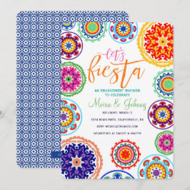 Convite do chá do noivado da festa