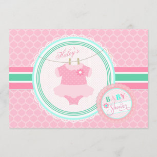 Convite do chá do tutu do bebé