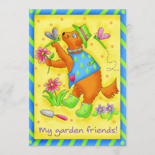 Convite do clube jardim" dos amigos do jardim do "