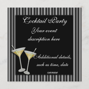 Convite do cocktail