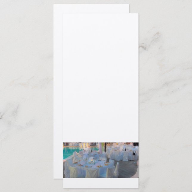 CONVITE DO COMENSAL DE CASAMENTO DA PISCINA (Frente/Verso)