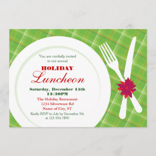 Convite do comensal do feriado do ajuste de lugar