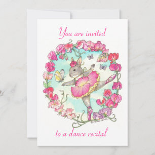 convite do considerando da dança