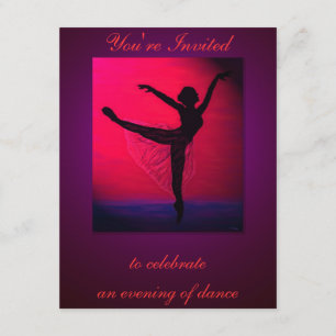 Convite do costume do considerando da dança