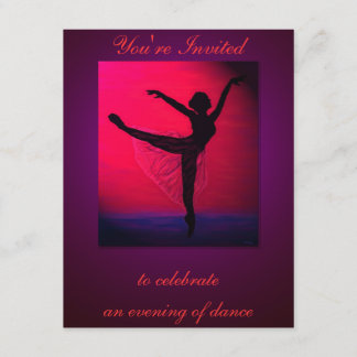 Convite do costume do considerando da dança