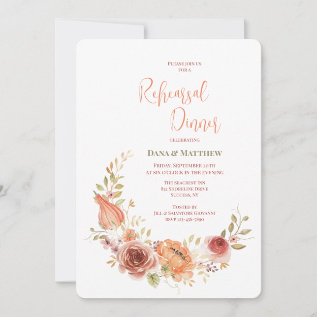 Convite do Crepúsculo de Outono (Frente)