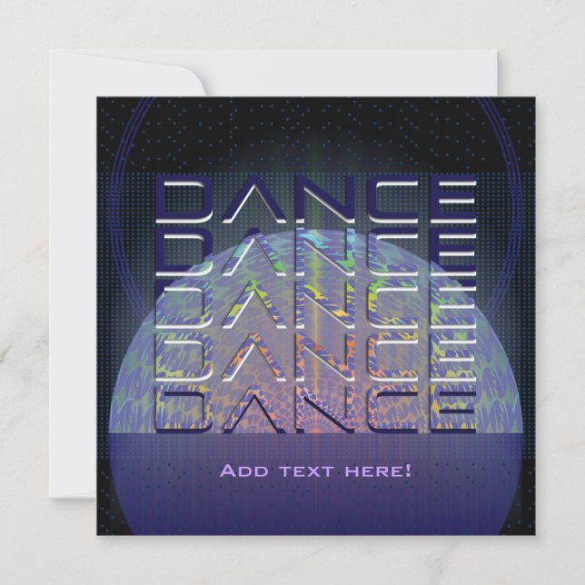 Convite do dance party (Frente)