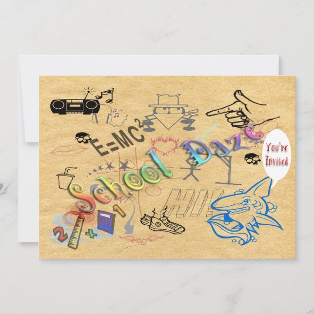 Convite do Daze da escola (Frente)