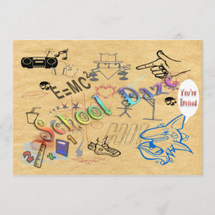 Convite do Daze da escola