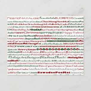 Convite do design de texto do Natal em todo o