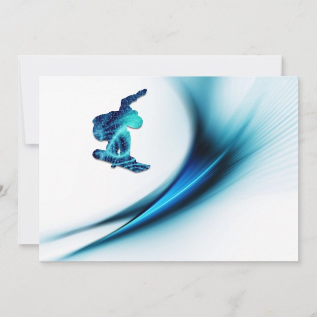 Convite do design do Snowboard (Frente)
