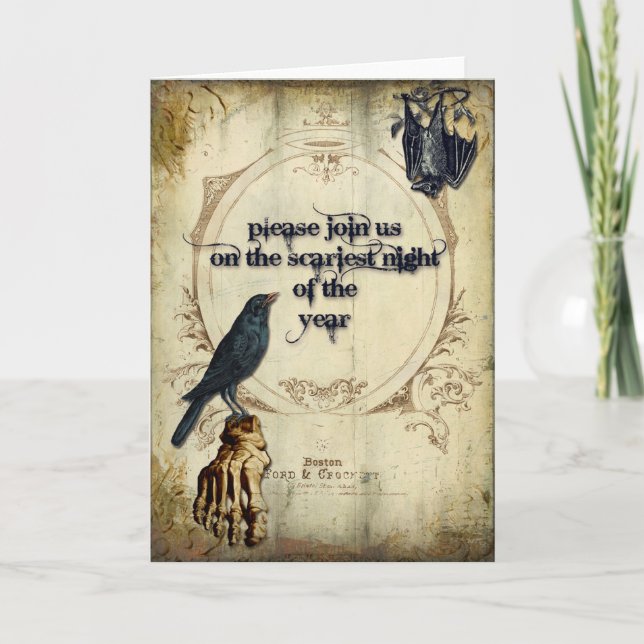 Convite do Dia das Bruxas (Frente)