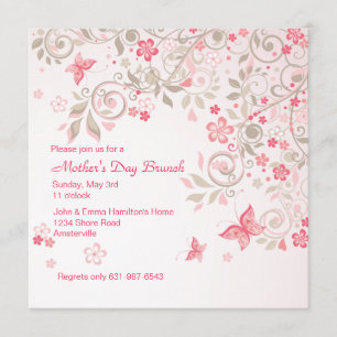 Convite do dia das mães do prado da borboleta