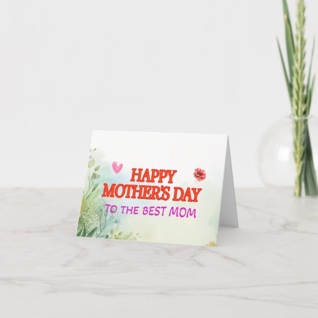 Convite do Dia das Mães Feliz (Frente)