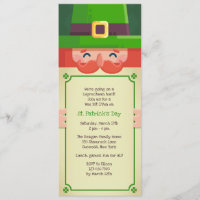 Convite do dia de St Patrick do Leprechaun