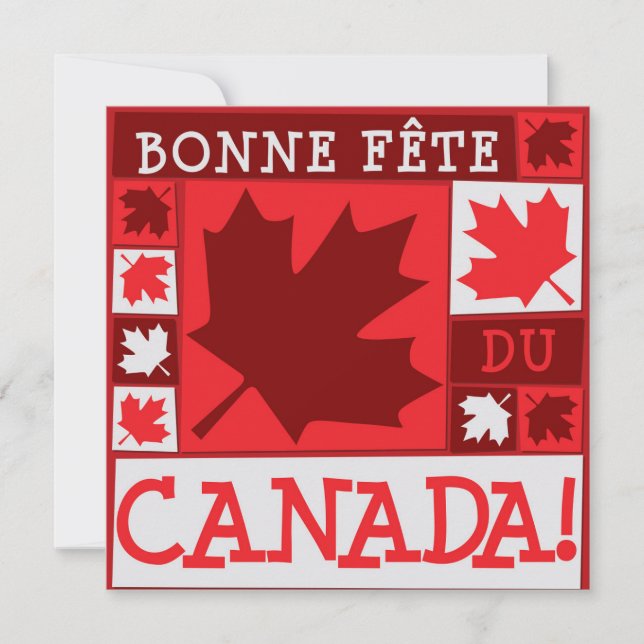 Convite do Dia do Canadá Folha de Bordo (Frente)