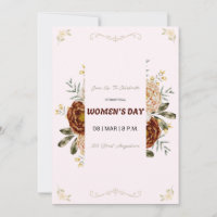 Convite do Dia Internacional da Mulher - 8 de Març