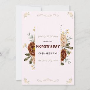 Convite do Dia Internacional da Mulher - 8 de Març