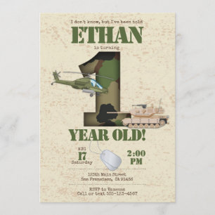 Convite do Exército - Convite para primeiros anive