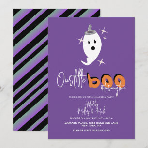 Convite do Fantasma de Halloween Nosso Pequeno Boo